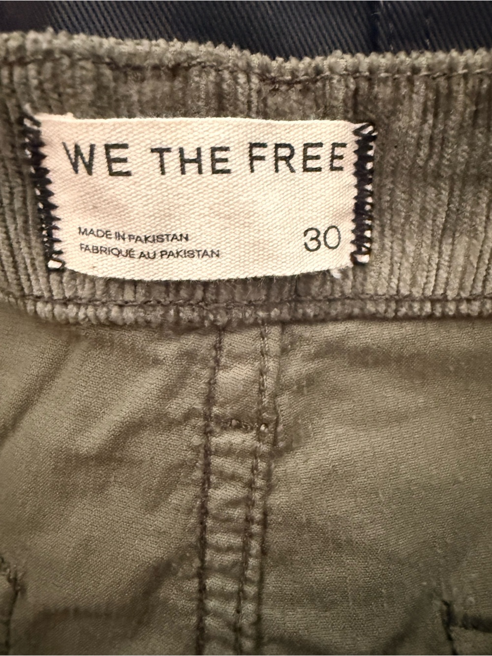 We The Free Olive Corduroy Straight-Leg Pants - Picture 3 of 3